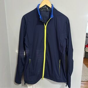 Greyson Golf Trailwolf‎ Rain Jacket Maltese Blue MFA22068 Men's Size Medium